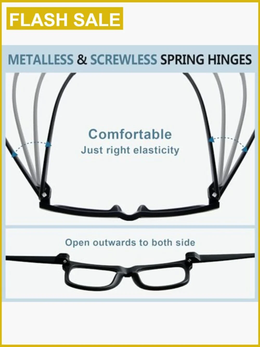 Oversized Screwless Spring Hinge Reading Glasses 6 Pack +2.00 Unisex